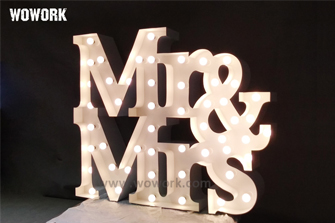 marquee lights-Mr&Mrs-1.8m